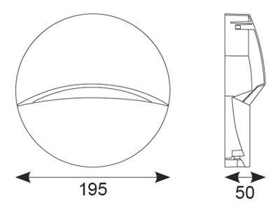 LED væglampe Matala 10W 4000K