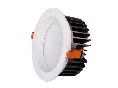 LED downlight Ø:190mm. 20W. CCT. dip-switch. DC han stik