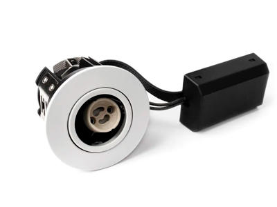 PureLED downlight for GU10. inde/udendørs. hvid. Ø:88mm.