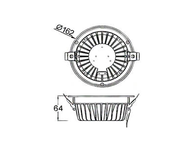 LD535(COB) LED Downlight 30W