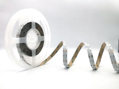 LED vandtæt COB strip RGBCTA 5 m. 18W/m. 24V. 840LED. CRI90. IP65. 12mm PCB. 2x 50cm 0.5mm2 tilslutning