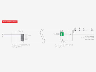 LTECH driver Zigbee/Tuya dæmpbar 150W 24V DC