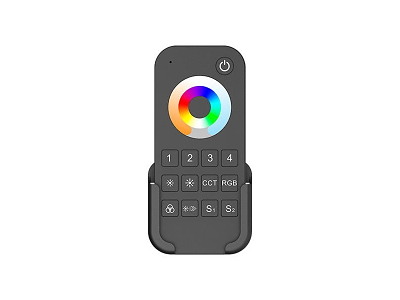 Universal fjernbetjening for dæmpning. RGB+CCT. 4 zoner & 2 scener