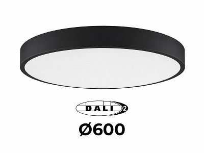 LUMINA Moon LED lampe Ø60 cm. 28-56W  Sort - DALI