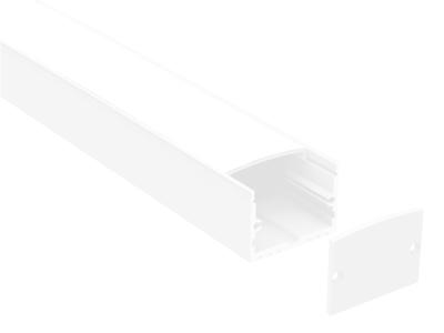 Alu-skinne for LED strip 32x25. 180 cm. (UDEN cover og tilbehør)