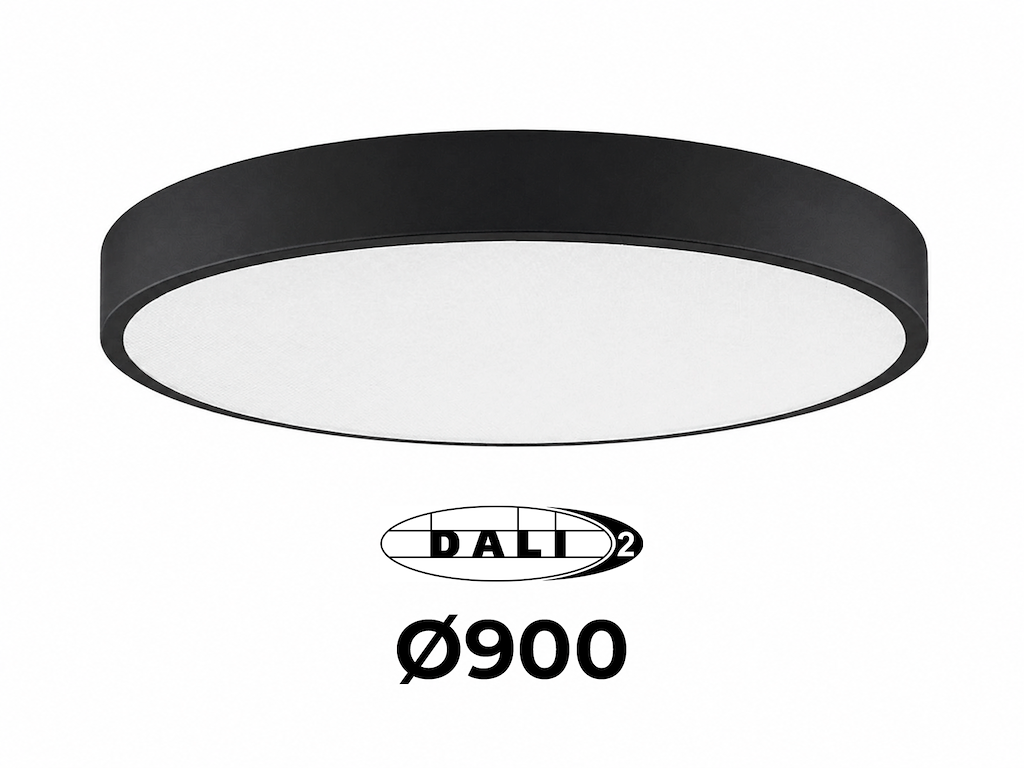 LUMINA Moon LED lampe Ø90 cm. 56-112W  Sort - DALI