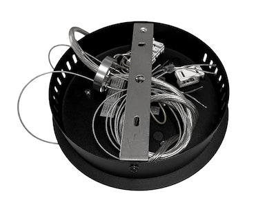 Wire center-ophængssæt sort. for LUMINA LED lampe Ø:80 cm.