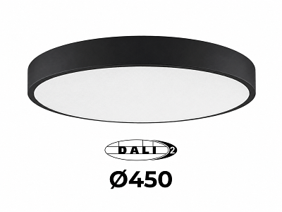 LUMINA Moon LED lampe Ø45 cm. 28-42W  Sort - DALI