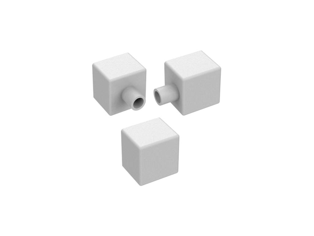 Endestk.sæt (med hul7uden hul) for silikone-tube for LED strip 15*15