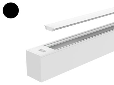 Uplight-modul for SQUARE G4 120 cm. SORT