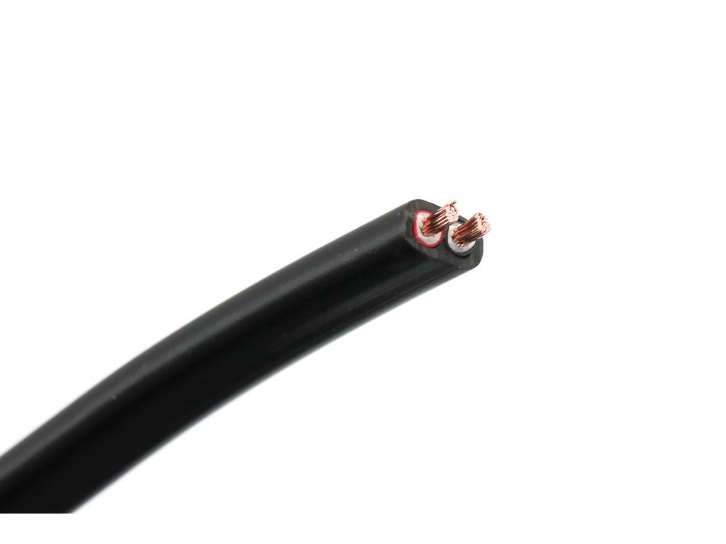 Kabel 2x2.5 sort 50 meter
