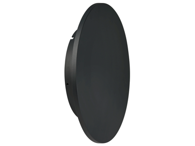 AL-MOON LED væg/loft lampe Ø:150 mm. SORT. 3.000 kelvin. 6W. IP65