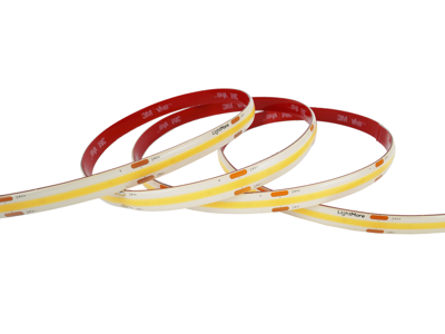 LightMore LED COB strip 16W/m. 24V. Ra95. 480LED/m. IP65. 10mm PCB. 20 cm. ledning i begge ender