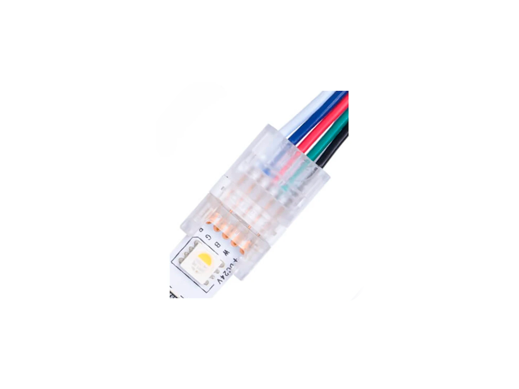 Samler for LED strip løse ledninger RGB+W 10 mm