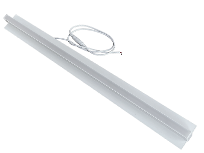 BUDGET LED lysskinne for Troldtekt 60 cm. planforsænket HVID. 3.000 kelvin