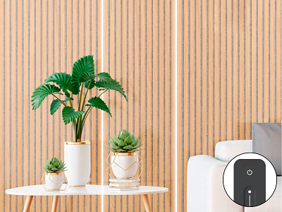 LAMEL-LED G2 HVID plug'n play pakke 2x 240 cm. lys og tilslutning INKL. fjernbetjening