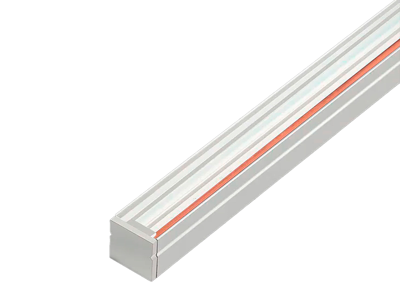 CLICK LED alu-strømskinne. hvid. 600x11x12 mm. inkl. cover og endestykke/UDEN strømadapter