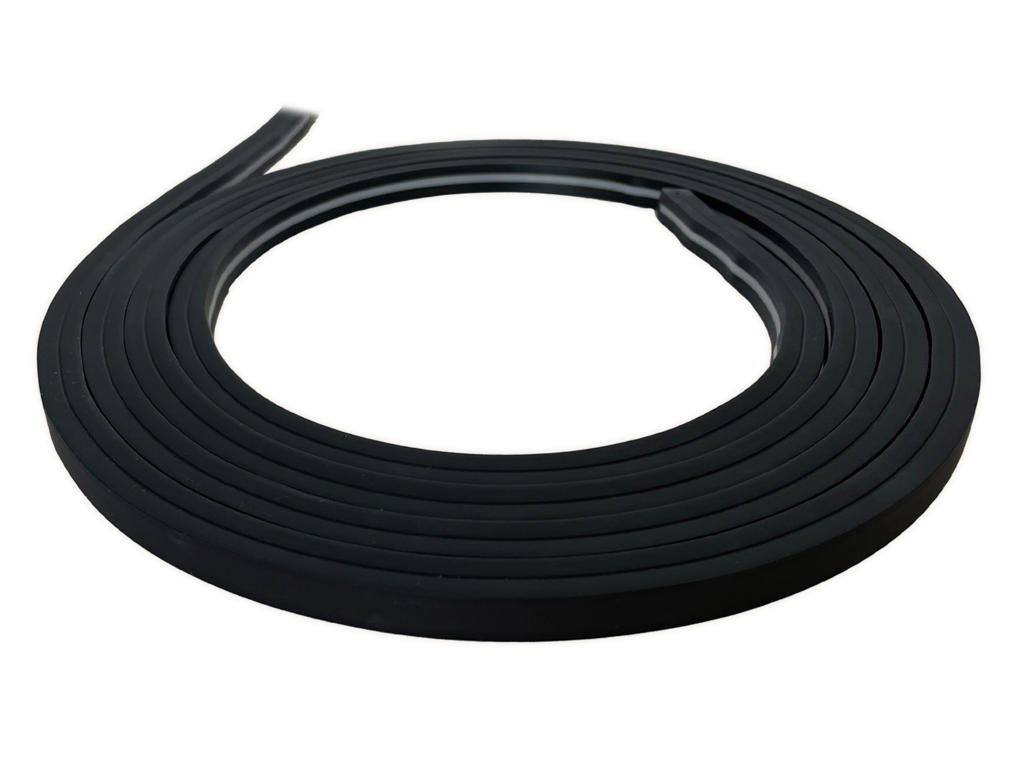 LED vandtæt TrueColor Neon-Flex 12x12 sort/hvid 10W. 240 cm. 24V. vertikal bøjbar. 2 m. tilslutningskabel med DC stik