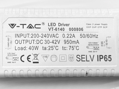 LED driver 40W. vandtæt