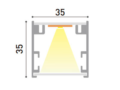 Circle Ultra Slim LED lampe SORT. WW. Triac dæmpbar