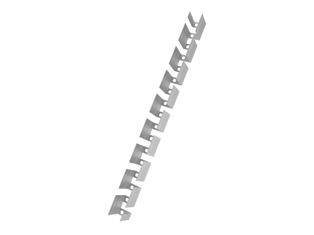 Flexclip for silikone-tube for LED strip 10*18. PR.MT.