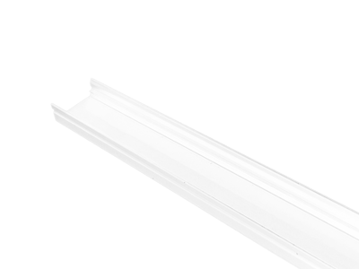 Alu-skinne 17x7 mm. HVID for LED strip. 150 cm. (tilkøb cover. endestykker. clips)