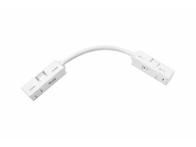 CLICK LED dobbelt tilslutning (samler) for alu-strømskinne, hvid