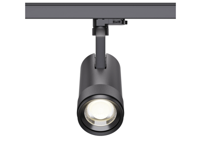 A1 LED skinnespot zoom. 30W. WW. sort. 3-faset adapter