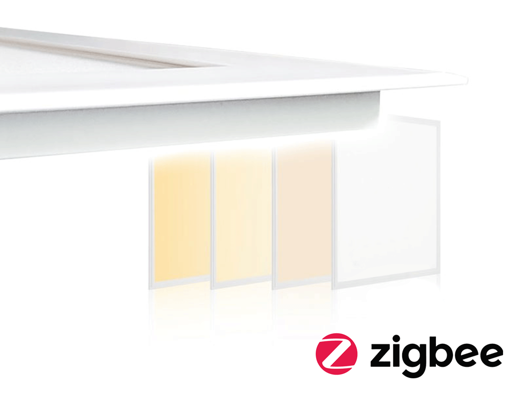 LED TrueColor CCT indbygningspanel 60x60 inkl. Zigbee 3.0 CCT driver m/PUSH funktion