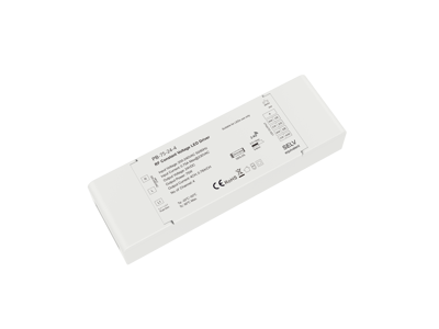 LED 4-kanals driver 24V 75W dæmpbar RF 2.4GHz for trådløs styring + PUSH dæmp