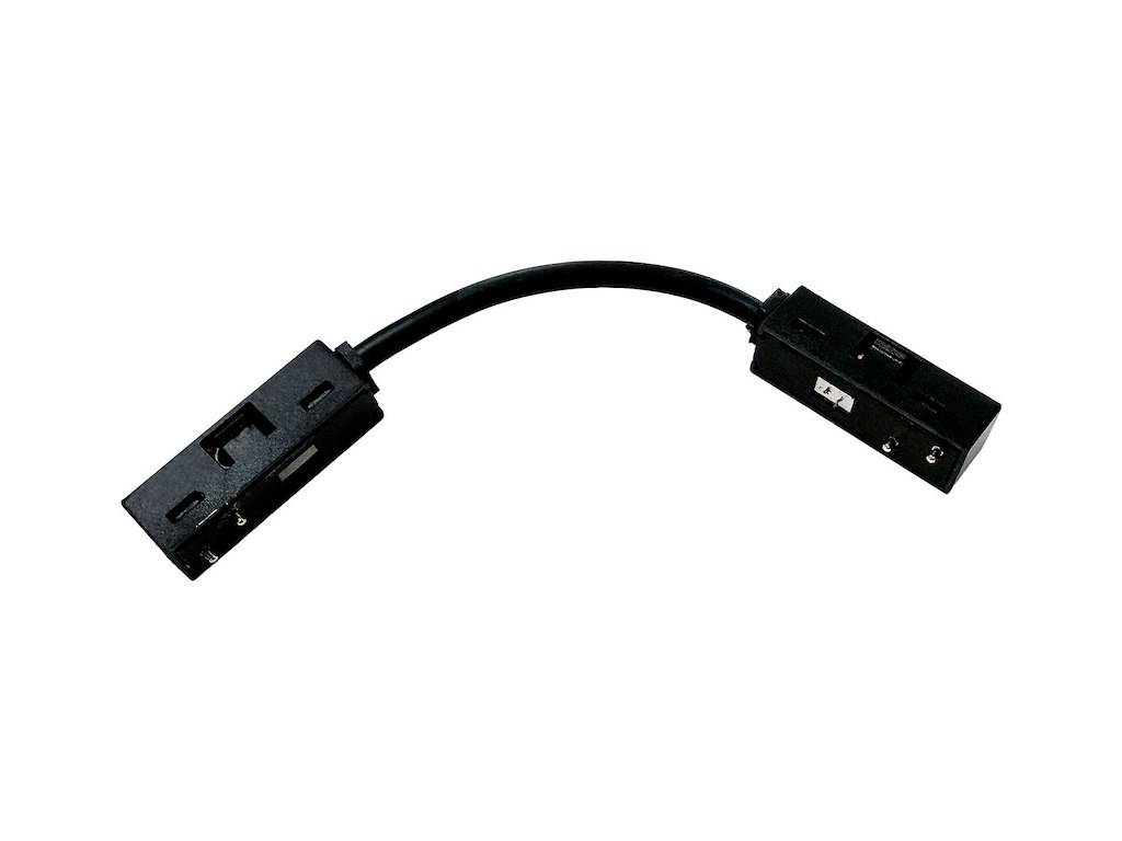 CLICK LED dobbelt tilslutning (samler) for alu-strømskinne, sort