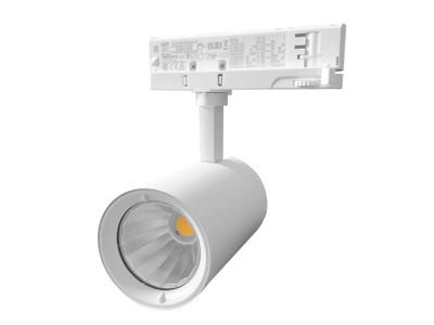 ELITE højlumen LED skinnespot 20W. WW. hvid. 3-faset