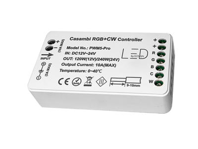 Casambi PWM5‐Pro controller 12V/24V. 1/2/3/4/5-kanals