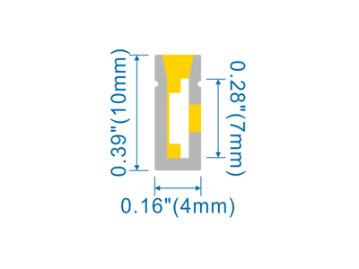 Silikone-tube for LED strip 4*10 PR.METER