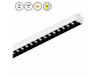 ALYCE LED modul 864mm. UGR<16. HVID/SORT. 3000k. 60° CRI>90