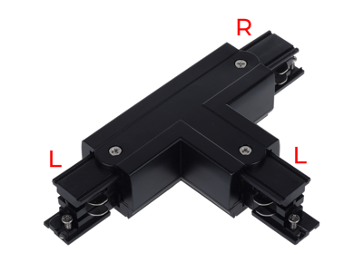 Track Rail T samling 3-faset. sort