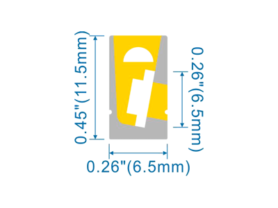 Silikone-tube for LED strip 6.5*11.5 PR.METER