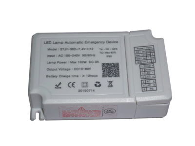 Emergency power supply for LED external driver for panel