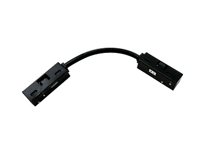 CLICK LED dobbelt tilslutning (samler) for alu-strømskinne, sort