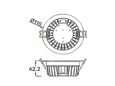 LD533(COB) LED Downlight 9W dæmpbar