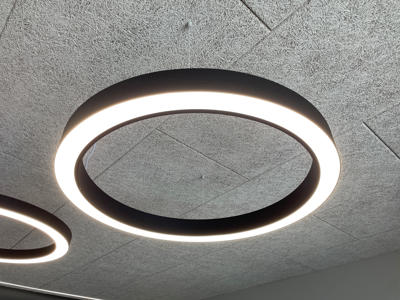 Circle Slim LED lampe Ø:543. SORT. WW. DALI dæmpbar