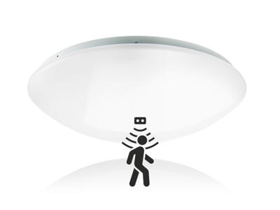 Pragmalux Polo G2 plafond m/sensor Ø:280mm 12W. 3-CCT