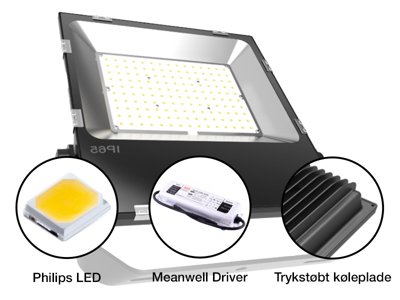 green:ID LED Slim projektør 10W, NW