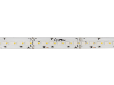 LightMore LED strip RGBCTA 24W/m. 24V. Ra95. IP65. 12mm PCB. 20 cm. ledning begge ender