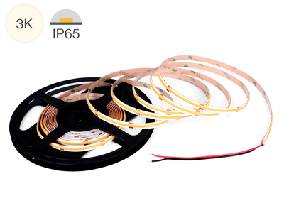 LED TrueColor vandtæt COB strip, 10 meter, 24V, 8W/m.