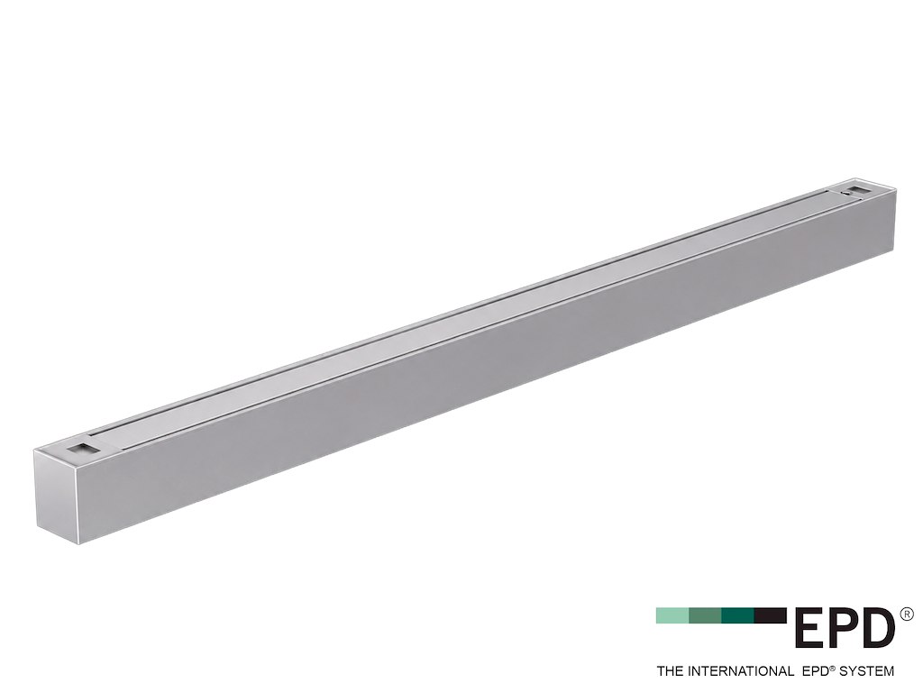 LED SQUARE armatur GRÅ. 40W. 3XCCT. UGR<19. 120 cm.