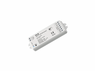 LED dimming controller RF 2.4GHz. 5-kanals (RGBCTA). 12V(180W)/24V(360W)