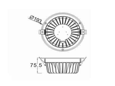 LD536(COB) LED Downlight 22W dæmpbar