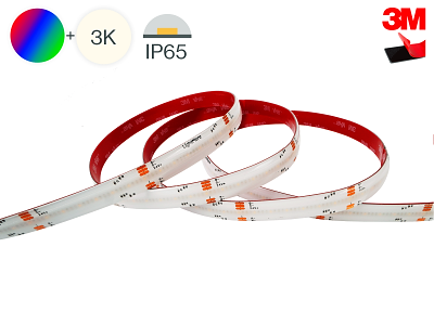 LED COB strip RGB+3000K 16W/m. 48V. 850 cm. IP65