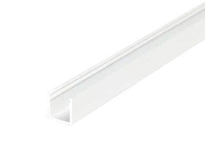 Alu-skinne Smart10 for LED strip. Hvid 12x12mm - 2m.